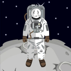 Stickman in space